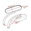Chrome Motorcycle Rear View Side Mirrors 8MM 10MM Mini Oval For Harley Davidson