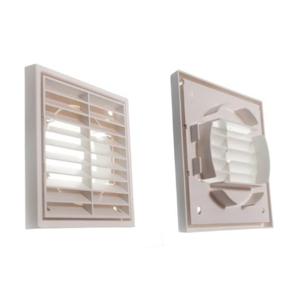 LOUVRE AIR VENT VENTILATION GRILLE EXTERIOR OR INTERIOR USE 100MM