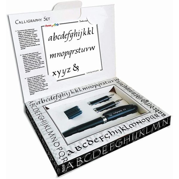Pentel TRC1-3N-SET Tradio Calligraphy Set - Black
