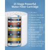 Compressed Carbon Shower Head Filter for Hard Water. Reduces Chlorine. New. 