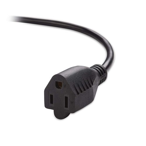 4 PCS, 16AWG Power Extension Cord Cable, Black 15 Feet, CNE592398