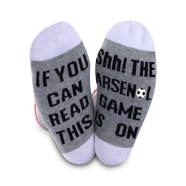 JTOUK Football Team Gift Soccer Fans Gift If You Can Read This The Soccer Game is On Soccer Socks for Men Women