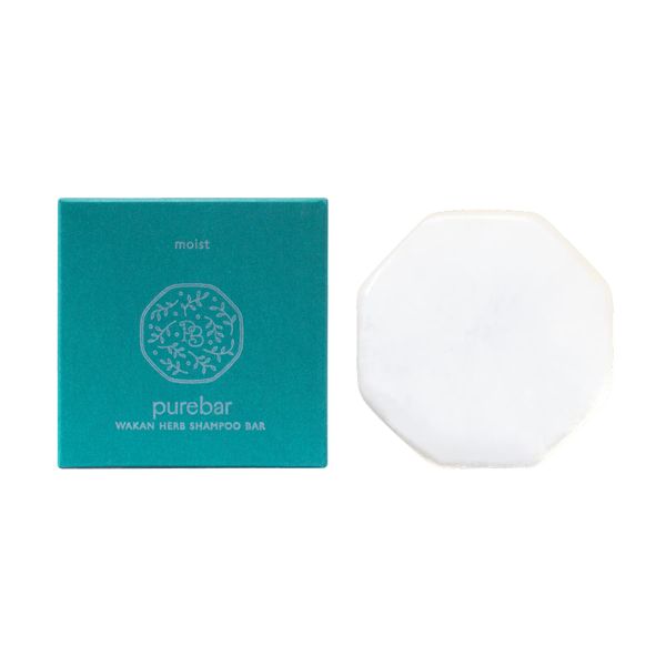 Pure Bar Wan Herbal Shampoo Bar, Moist, High Purity Beauty Ingredients, Solid Shampoo, Shampoo Bar, Amino Acids, Botanical, Non-Silicone