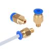 Aiqeer 10 Pieces 3D Printer PC4-M6 Pneumatic Connectors, PC4-M6 Pneumatic Quick Fitting