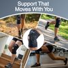 EXOUS BODYGEAR Knee Brace Meniscus Tear Support For Arthritis Acl, Mcl Pain Patented 4-way Adjustable Wraparound Strap Dual Side Stabilizer For Patella Stability Size [medium]