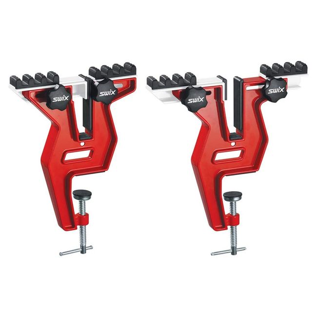 Swix Pro Snowboard Adjustable Aluminum Tuning Vise, Red