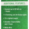 NEW - 25 LED White Twinkling Icicle Lights Cool 12 Ft