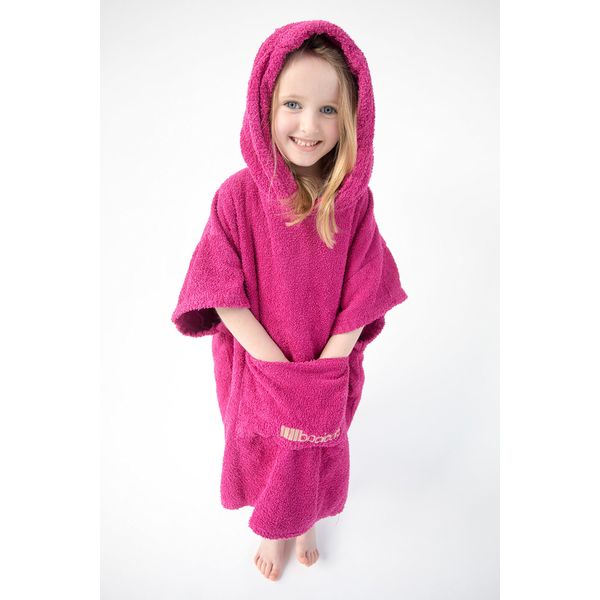 booicore Kids Changing Towel/Robe PINK Age 4-7