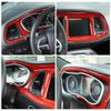 Dashboard Panel Cover Trim Central Control Frame for 2015-2020 Challenger Red