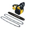 For DEWALT 20V MAX Battery  Compact Brushless 12" Cordless Chainsaw w/2 chain
