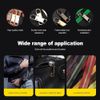 Faderr Zipper Kit, 5pcs Zip Pullers, Zipper Pull-Tab , DIY Zip Slider Pull Tabs Mirror Plating Zipper Handle ment