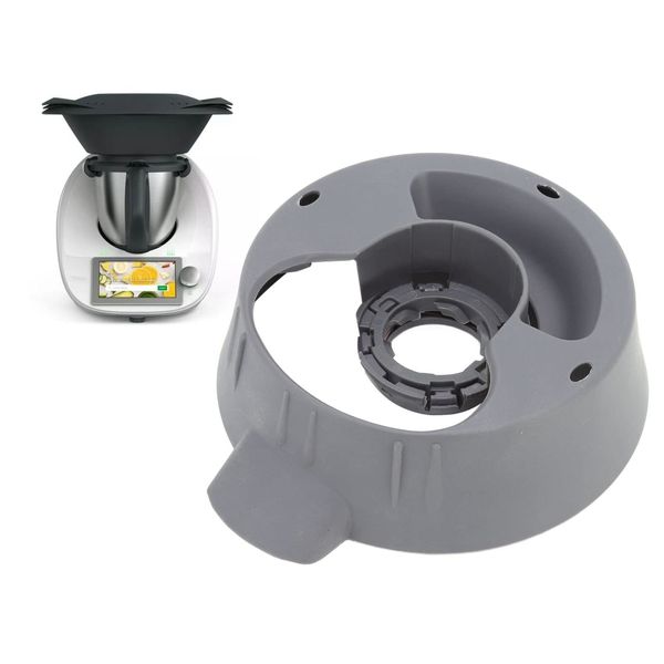 Main Pot Base for Thermomix TM5 TM6, Thermomix Attachment Cup Ring Base Ring Nut Base with Safe Lock Durable Thermomix Blender Accessories Blender Part Replacement for Thermomix Vorwerk