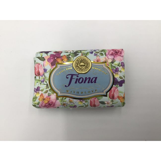 Fiona - Gift Soap Bar For Her Birthday Rose Scent Mum Grandmother Cleanser Lather Present Girl