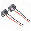 2pcs Ceramic H7 2 Pin Headlight Replacement Repair Bulb Holder Connector Plug Wire Socket Pre-wired