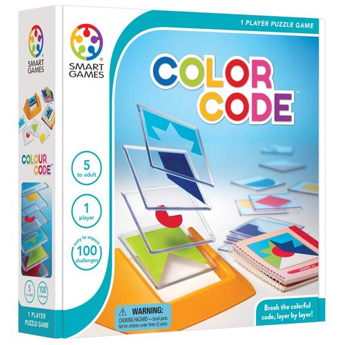 Smart Games - Colour Code, Puzzle Game with 100 Challenges, 5+ Years