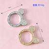 Secchuu Keychain, Car, Motorcycle, Carabiner, Hook, Double Ring, Keyring, Convenient, Smart, Simple, Design, Key Case, Metallic, Silver