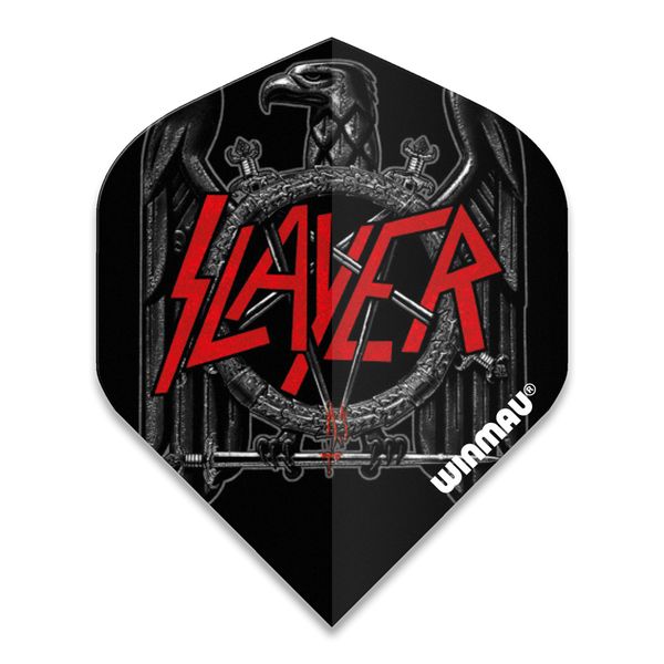 WINMAU Rock Legends Slayer Black Eagle Rhino Extra Thick Dart Flights - 1 Satz pro Packung (Insgesamt 3 Flüge)