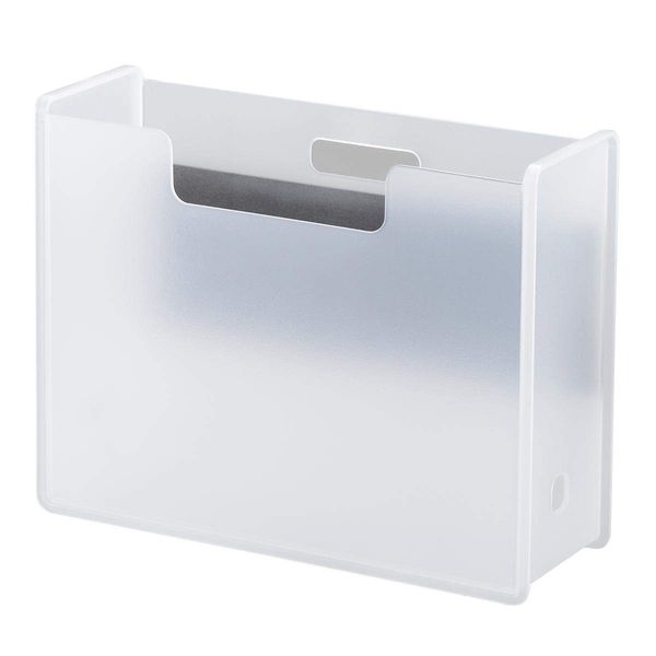 SANKA SFB-WMGCL Strong Magnetic File Box, Clear, Fits A4 Files, Soffice (W x D x H): 4.4 x 13.0 x 10.0 inches (11.2 x 33 x 25.4 cm), Made in Japan