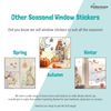 Stickerscape Easter Window Stickers (Colour in) | Easter Window Decal, Spring Window Decor, Spring Window Stickers | Easy to Apply, Cleanly Removable and Repositionable