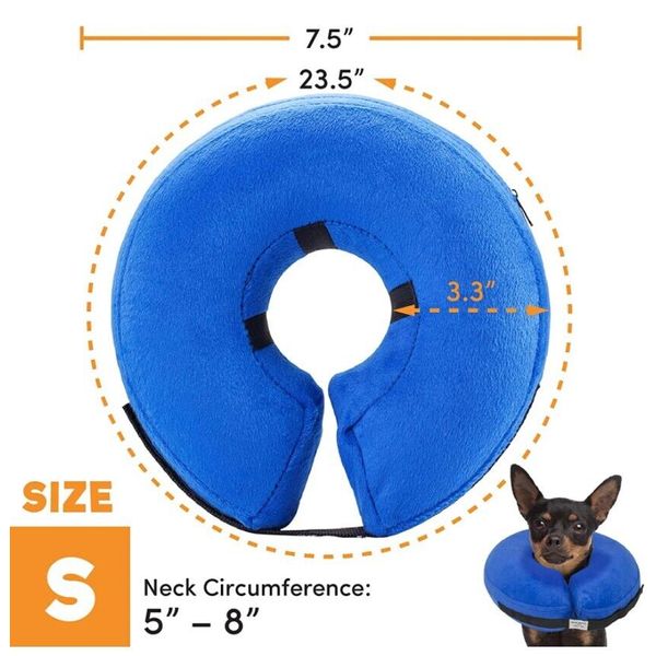 Soft Pet Cone Recovery Collar Protective Inflatable Collars for Dogs and Cats