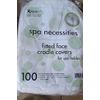 Disposable Fitted Spa Tables Face Cradle Covers 100 pk 13"