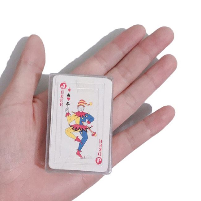 Playing Poker Cards Portable Mini Small Poker Interesting Playing