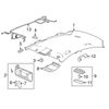 SunVisor Passenger Side Cashmere w/Lighted Mirror&Adjust Malibu LaCrosse Verano