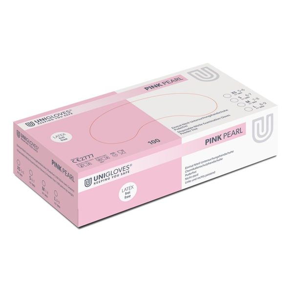 Unigloves Pink Pearl Nitrile Gloves