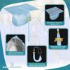 Endea Graduation Shiny Cap & Tassel (Light Blue, 2025)