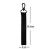 Pull to Eject Keychain Keyring Pilot Luggage Tag Zipper Pull Bag Black