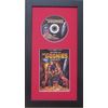 DVD Disc and Thin Insert or Folded Booklet Display Black Frame Set (Red Matting)