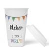 JUNIWORDS To-Go Becher mit Deckel, Bester Kleber der Welt (5706356)