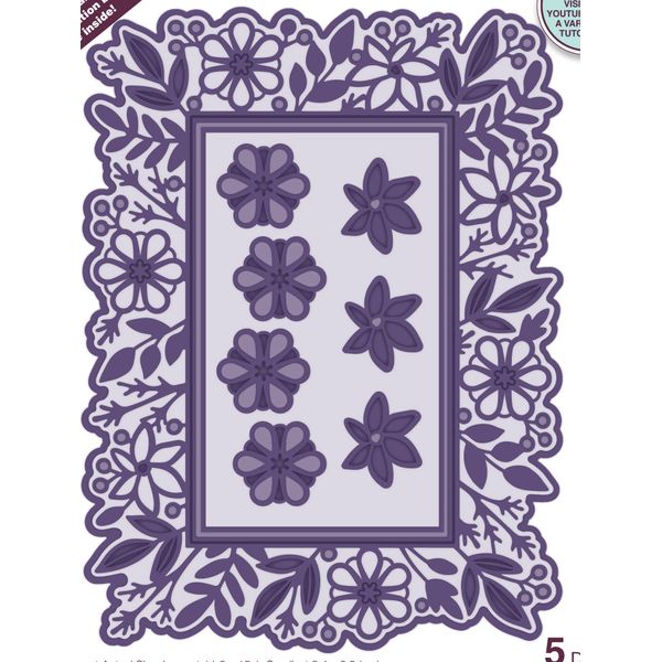 Creative Expressions Sue Wilson-Frames & Tags-Daisy Rectangle-Craft, Metal, Largest die 11.3 x 15.1 cm