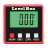 Digital Angle Meter, Digital Inclinometer, Angle Meter, Level Box, Digital Level, Leveler Magnet, Automatic Power Off, 4 x 90° LCD Backlight, Strong Magnet, Waterproof, Small, Angle Meter,