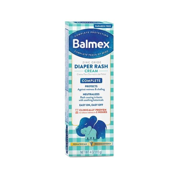 Balmex Diaper Rash Cream - 4 oz, Pack of 6