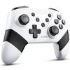 Switch Controller, Wireless Switch Controller for Switch/Switch Lite/Switch OLED, Extra Switch Controller with Paddles, Programmable Switch Remote Control with Back Buttons,Wake-up,Turbo-White
