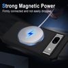 XTCASE For Google Pixel 8A Case Magnetic Compatible with Magsafe, Matt Translucent Mobile Phone Case for Google Pixel 8A Scratch-Resistant PC Back + TPU Bumper - Black