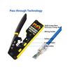 Ethernet Crimp Tool Kit - Cat5/Cat6/Cat7 Network Crimper with Cable Tester, Mini