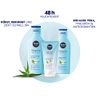 Nivea Sun Moisturising After Sun Lotion 250 ml, Lotion with Skin Soothing Effect After Sunbathing, After Sun with Organic Aloe Vera and Hyaluronic Acid for 48 Hours Moisture