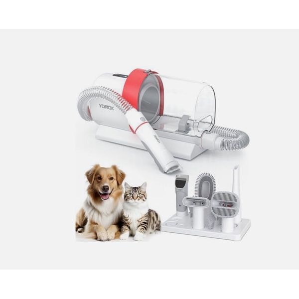 Dog Grooming Kit, Pet Grooming Vacuum with Clippers & Trimmer, Dog Vacuum