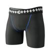 Diamond MMA Compression Shorts with Built In 4 Strap Jock, X-Large