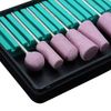GreenLife® 12pcs Nail Drill Bits Kit Quartz Bit Set Nail Drills Bits Stone Pink 3/32" Mill Cutters Electric Machine