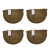 14" x 9" Molded Coco Liner for Bellus & Flat Bottom Hanging Baskets 4 Pack