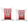 2000 AD Comics Featuring Judge Dredd 1988 Logo Throw Pillow
