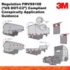 3M Scotchlite Red & White Conspicuity DOT Tape - Model# 06398