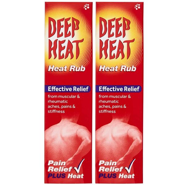 2 Packs of Deep Heat - Muscular & Rheumatic Pain Relief heat Rub Cream