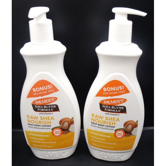 Lot of 2 Palmer's Shea Butter Formula Lotion 17 oz. per bottle New