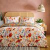 furn. La Vida Festive Reversible Duvet Cover Set - Single - Multicolour