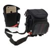 Navitech Black Action Camera Bag - with Multiple Pockets Compatible with The AEE LYFE Silver Action Camera
