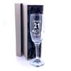 21st Birthday Gift - Personalised Champagne Flute With Gift Box